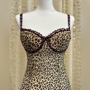 Leopard Print Lingerie Size: Medium